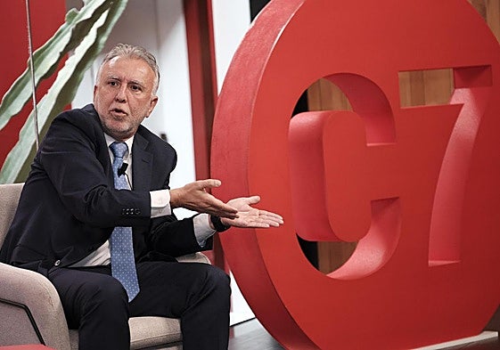 Ángel Víctor Torres, en la sede de CANARIAS7.