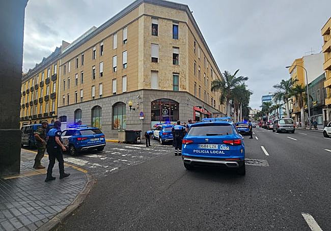 Persecución policial en Las Palmas de Gran Canaria.