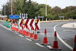 Imagen de archivo de una carretera cortada en Gran Canaria.