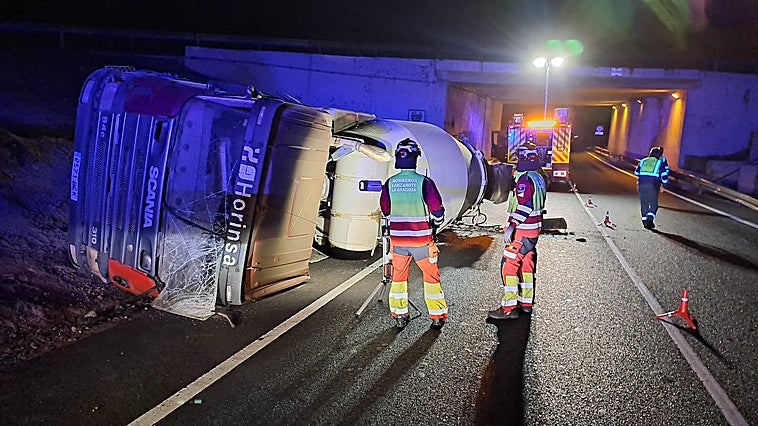 Imagen del vehículo accidentado.