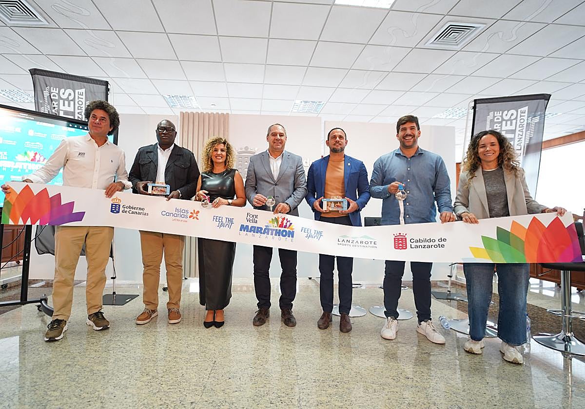 Imagen de la presentación de la prueba, en la capital lanzaroteña.