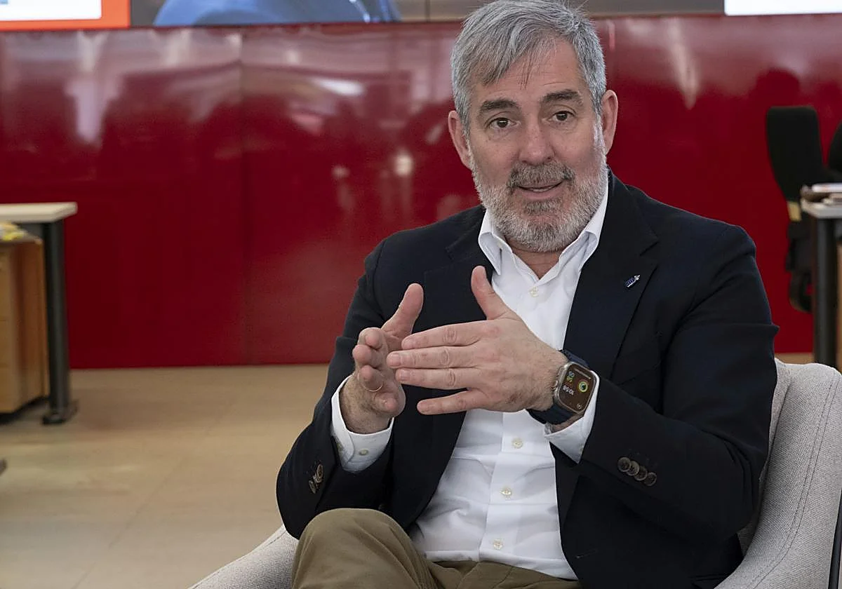 Imagen de archivo de Fernando Clavijo en la redacción de CANARIAS7.