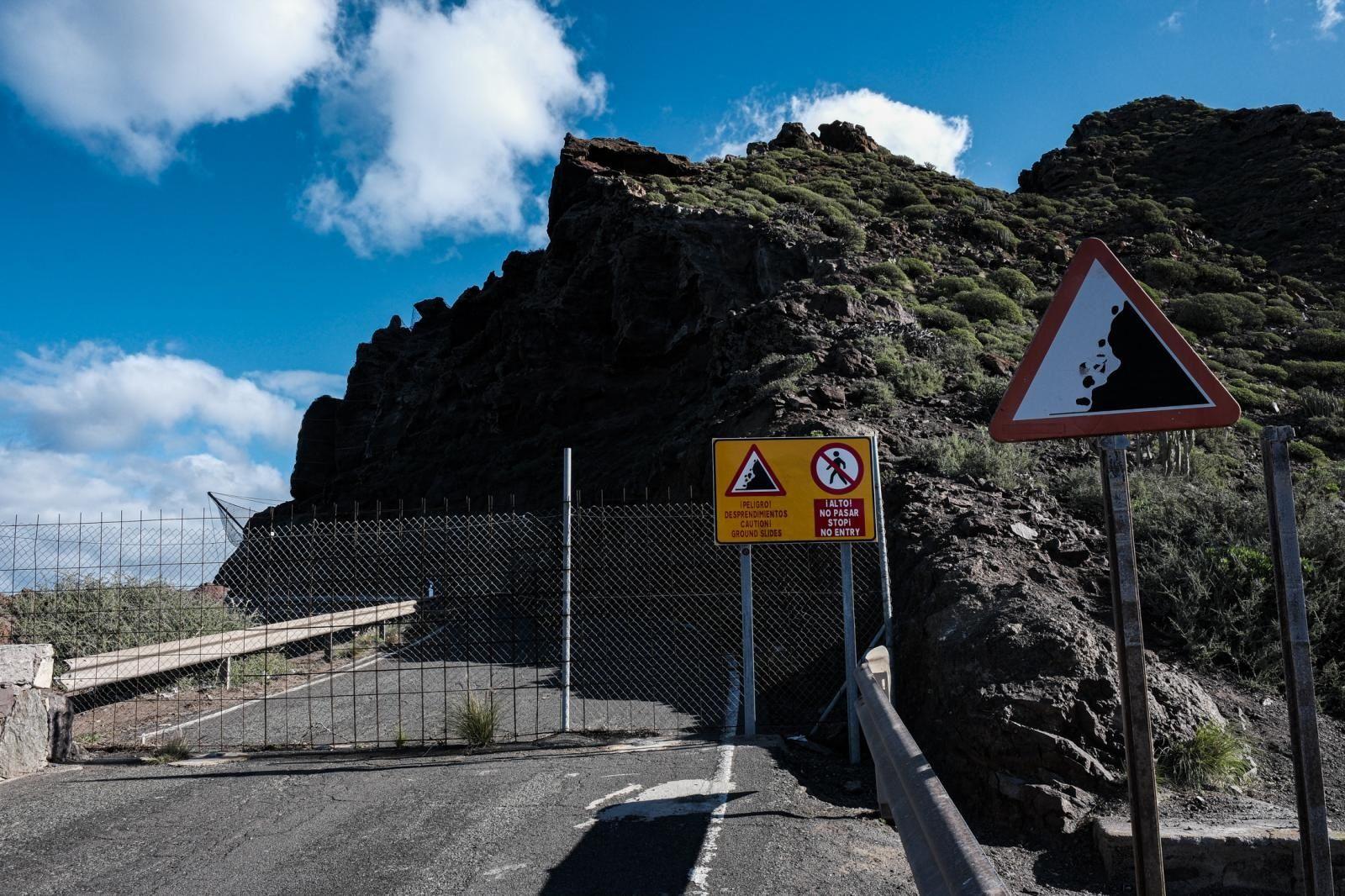 Así está ahora la GC-200 a su paso por el Andén Verde