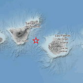Los últimos tres terremotos se han producido entre Tenerife y Gran Canaria.
