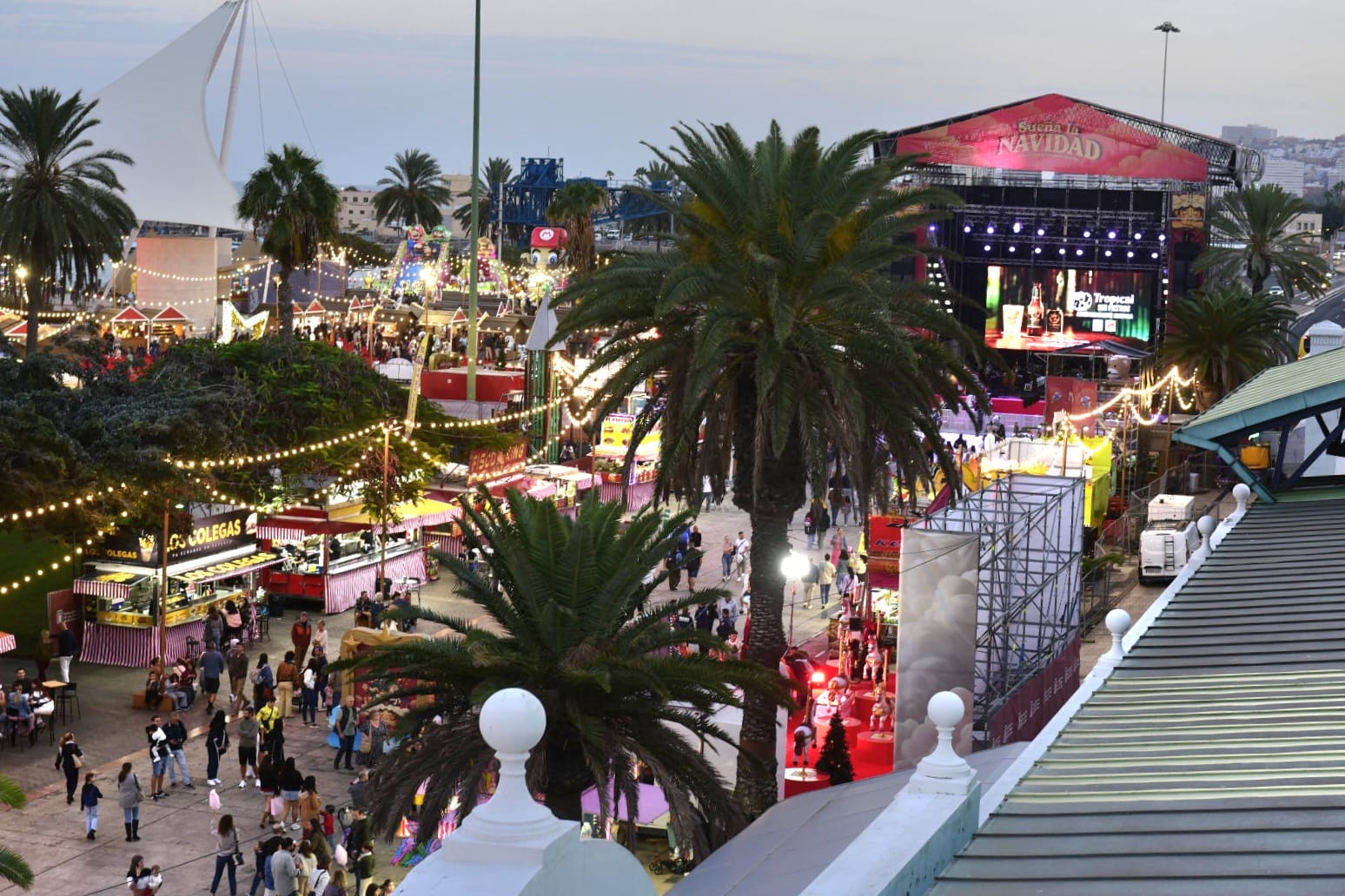 El ambiente navideño en Santa Catalina, en imágenes