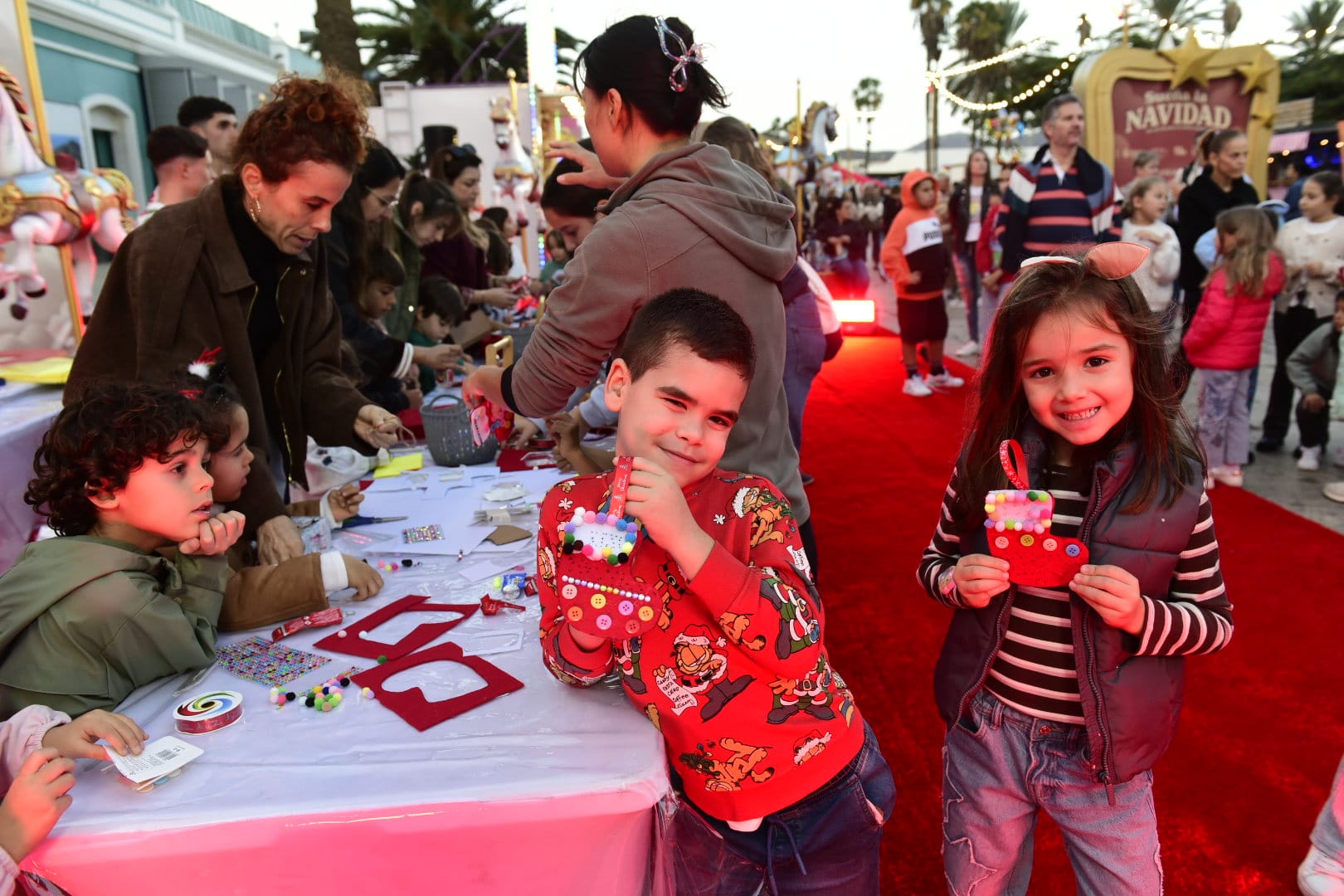 El ambiente navideño en Santa Catalina, en imágenes