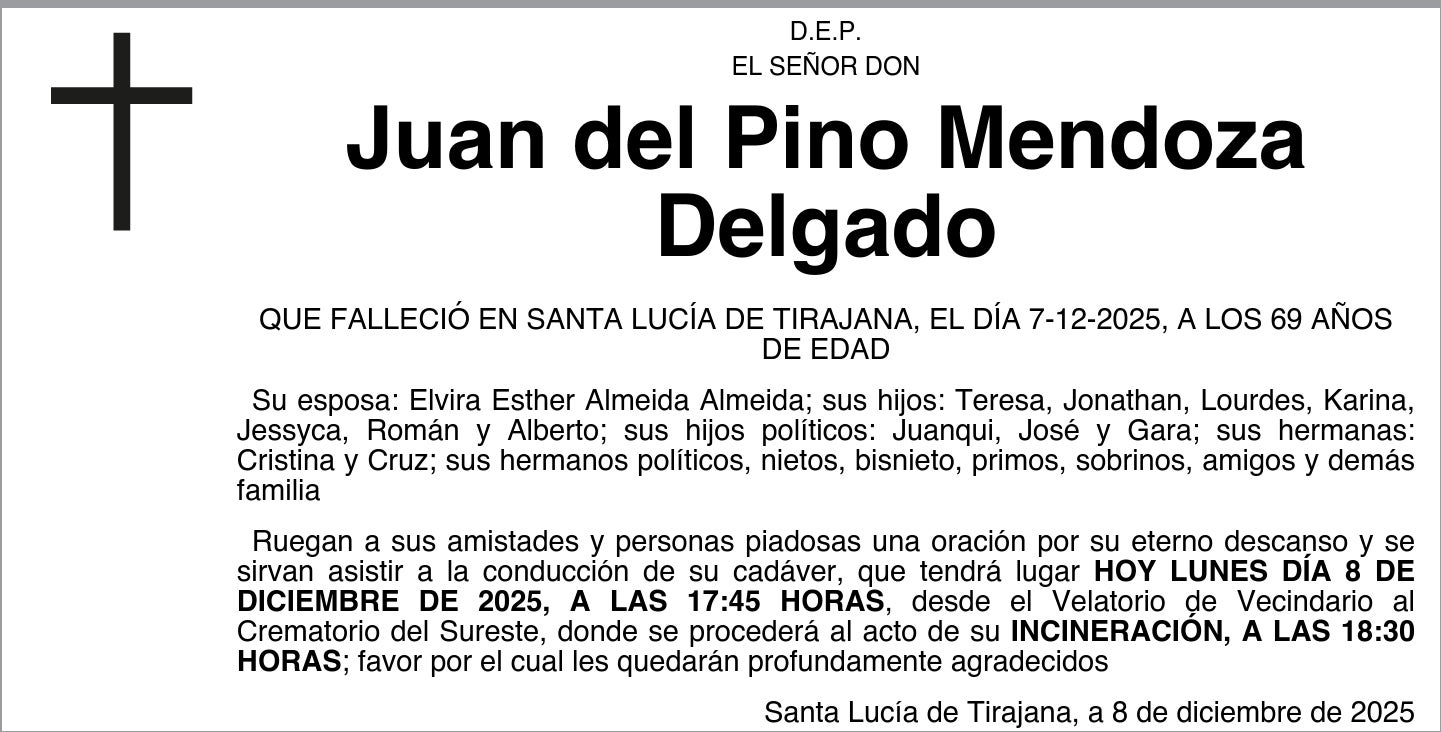 Juan del Pino Mendoza Delgado