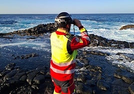Imagen de la búsqueda por mar del joven fallecido.
