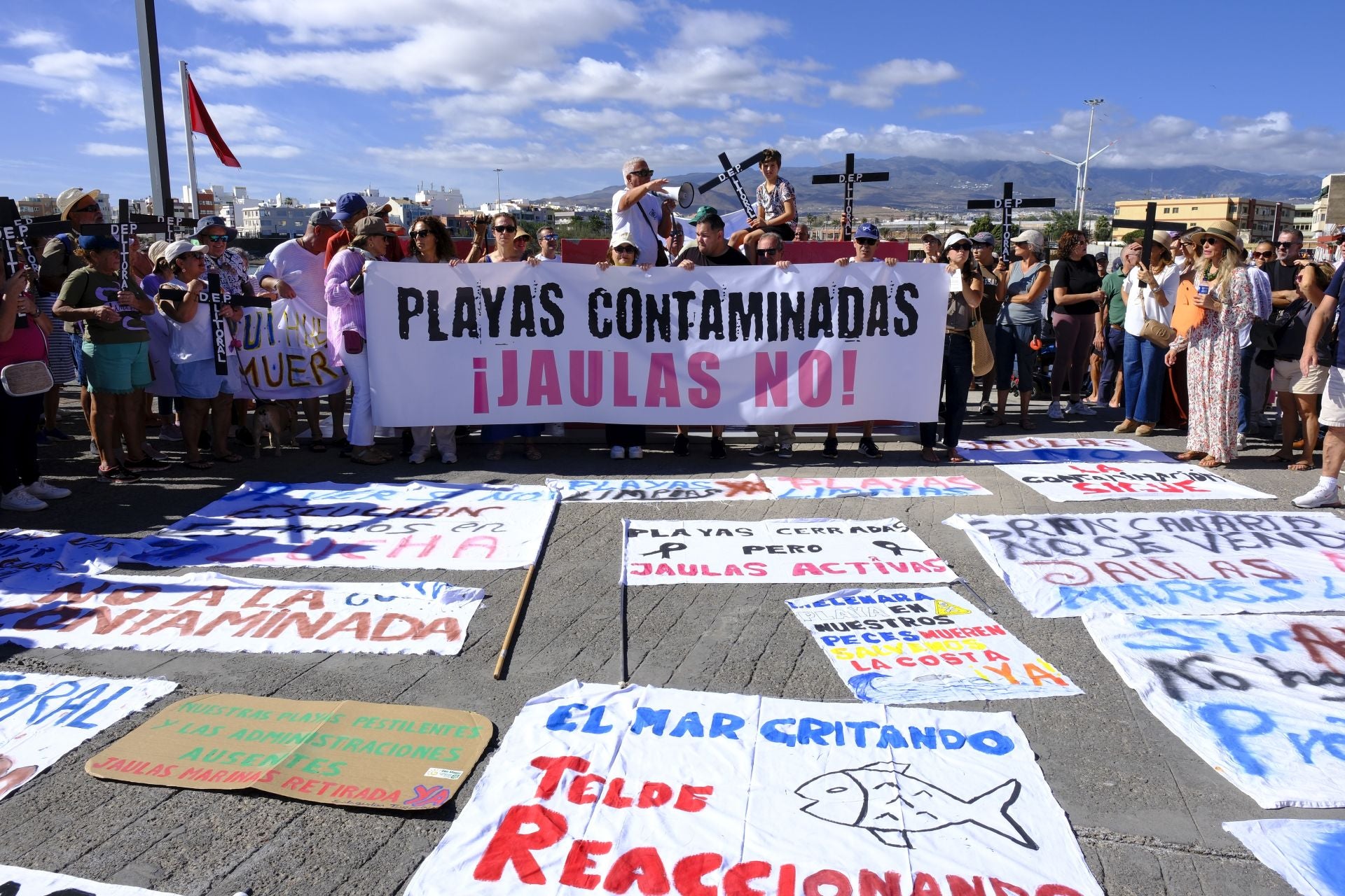 Este sábado habrá nueva manifestación en la costa teldense.