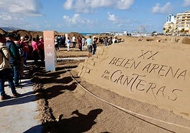 Así luce el belén de Las Canteras