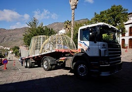 Para ver el encendido de Ferrero Rocher en Tejeda, mejor en guagua