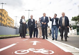 Inaugurado el paseo peatonal con carril bici de Santidad, en Arucas