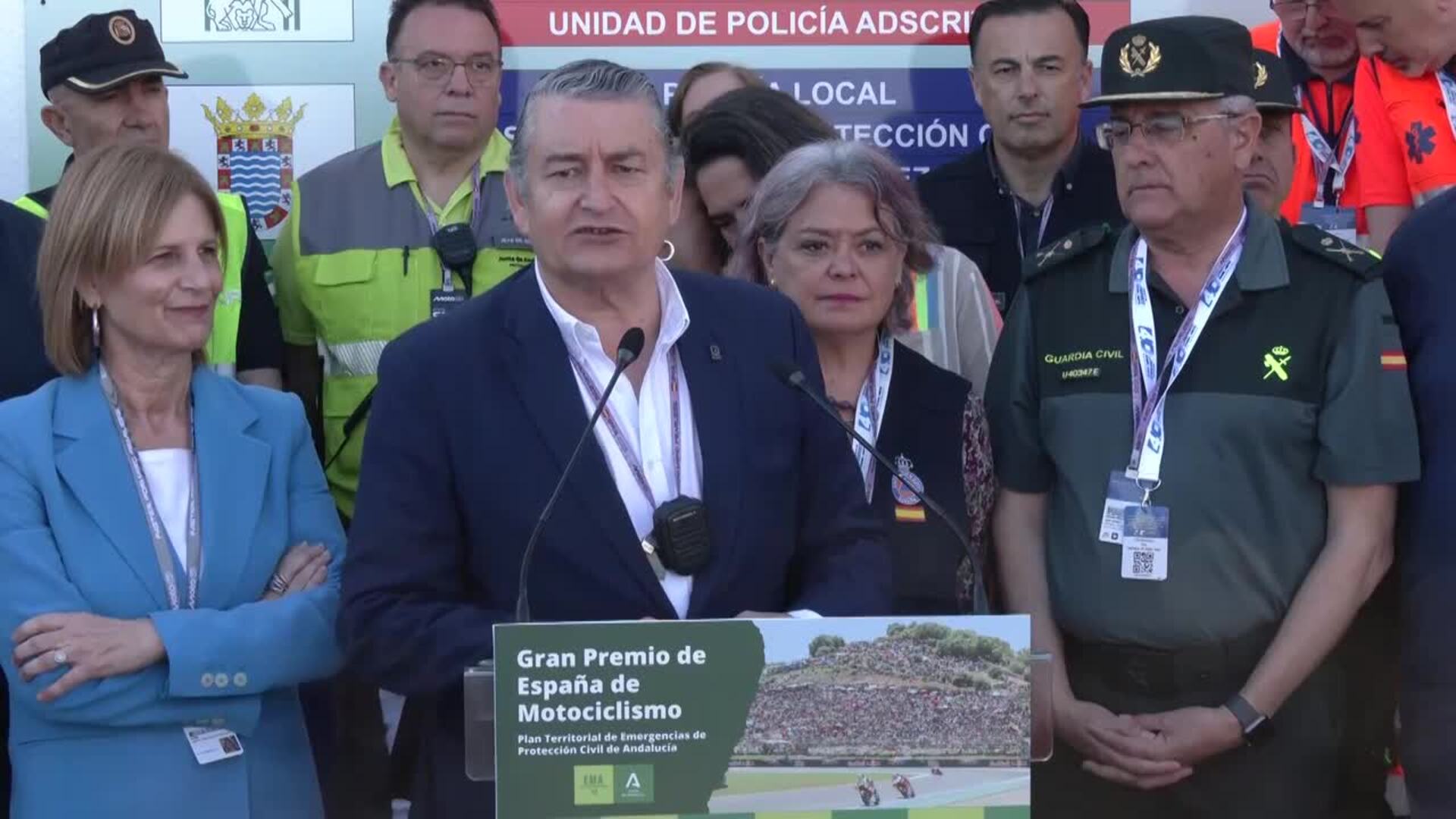 La Junta subraya la magnitud del dispositivo de seguridad en el MotoGP de Jerez.