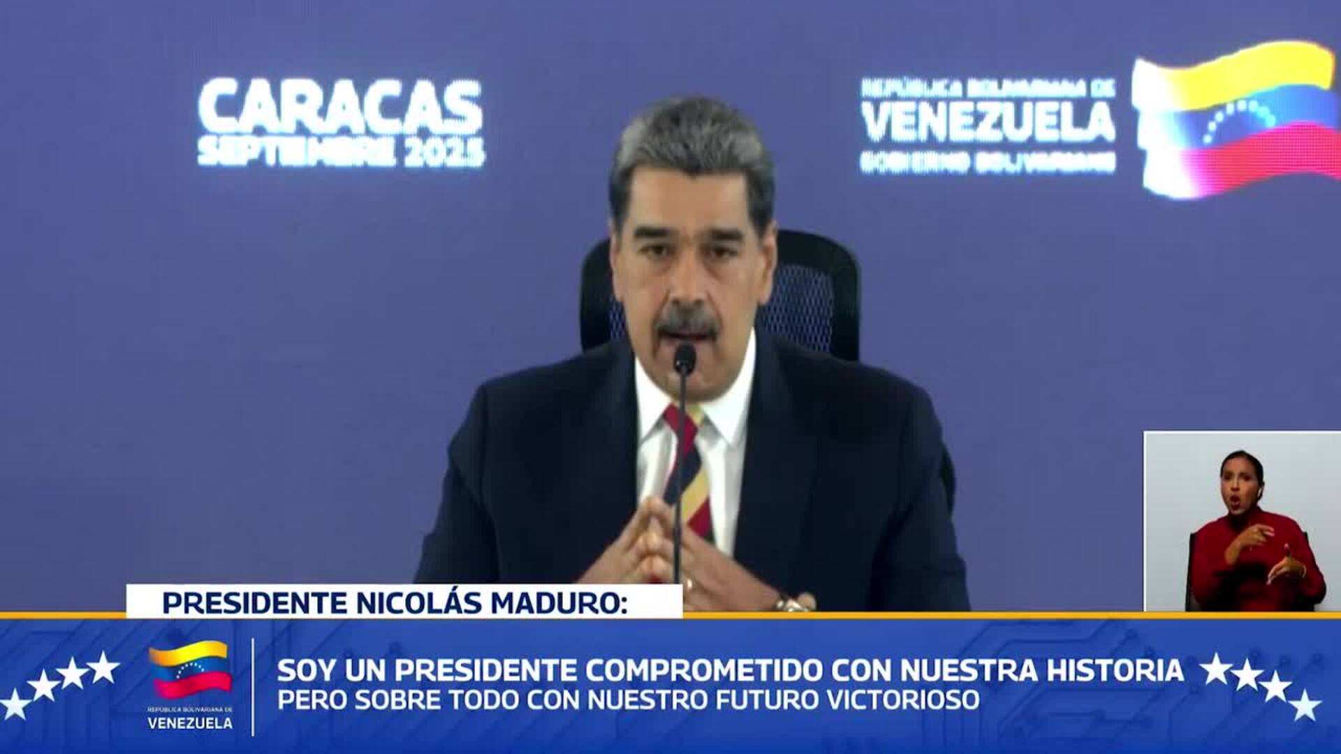 Maduro denuncia que ocho barcos de guerra y un submarino nuclear "apuntan contra Venezuela"