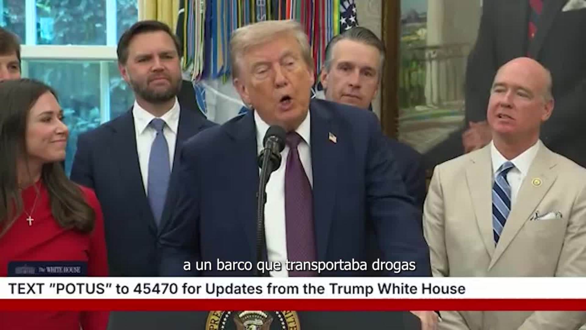 Trump confirma un ataque en aguas del Caribe contra un buque cargado con drogas