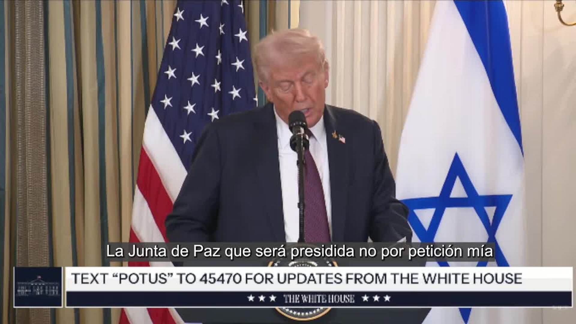 Trump presenta su plan de paz para Gaza con un organismo que supervisará el nuevo gobierno