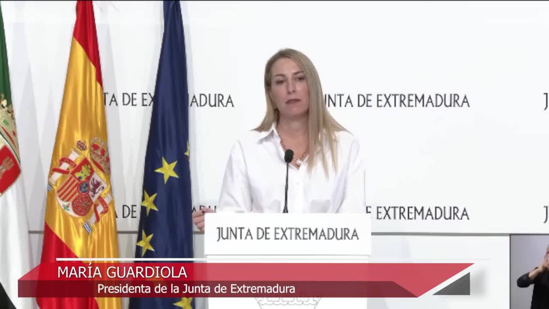 Guardiola adelanta las elecciones autonómicas en Extremadura para el próximo 21 de diciembre