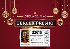 32615, tercer premio de la Lotería del Niño 2026: comprobar número y localidades de Canarias agraciadas