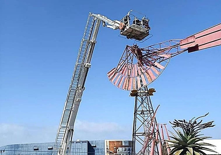 Ingenio restaurará el molino de viento de Las Puntillas dañado en 2023
