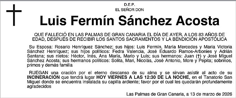 Luis  Fermín Sánchez  Acosta