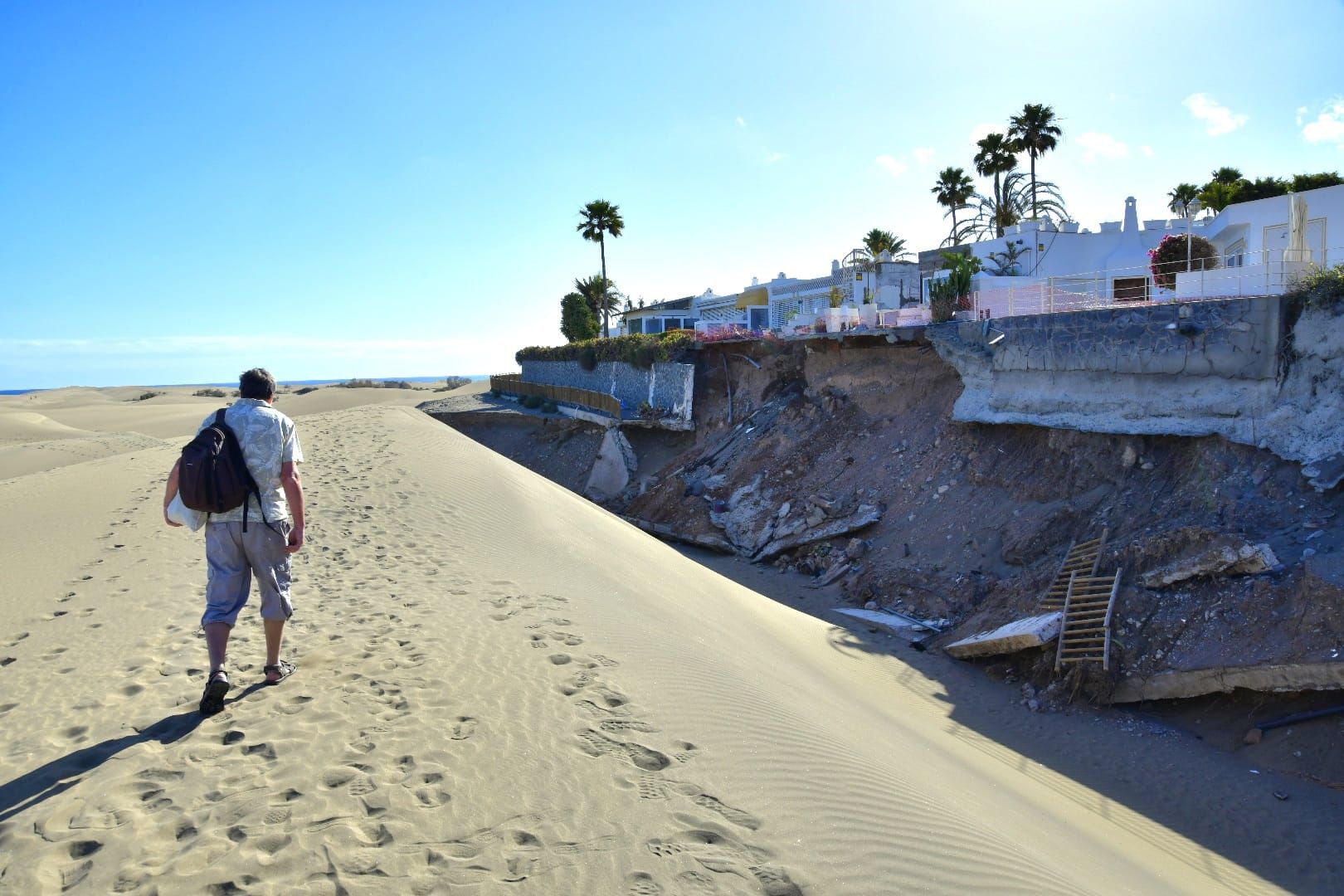 As Qued El Paseo Junto Al Mirador De Las Dunas De Maspalomas Arrasado As Qued El Paseo Junto Al Mirador De Las Dunas De Maspalomas Arrasado
