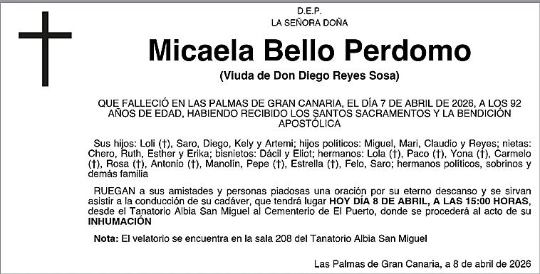 Micaela Bello Perdomo