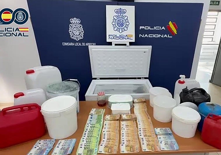 La Policía Nacional desmantela un laboratorio de ‘speed’ en Lanzarote: 50 kilos y 30.000 euros en efectivo