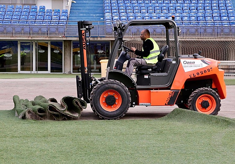 El Estadio de Gran Canaria se transforma para el Rally Islas Canarias