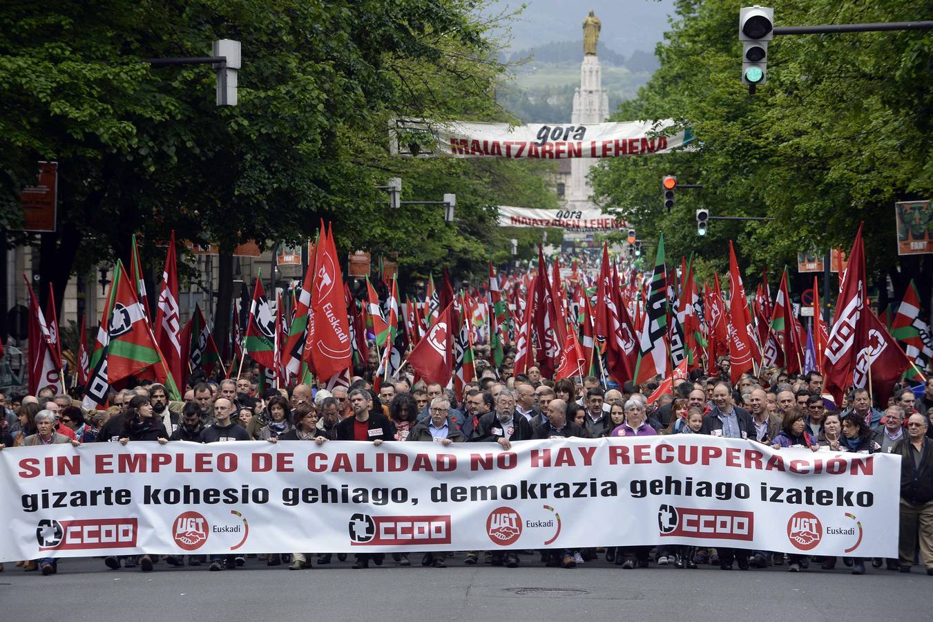 La marcha del Primero de Mayo, en imágenes