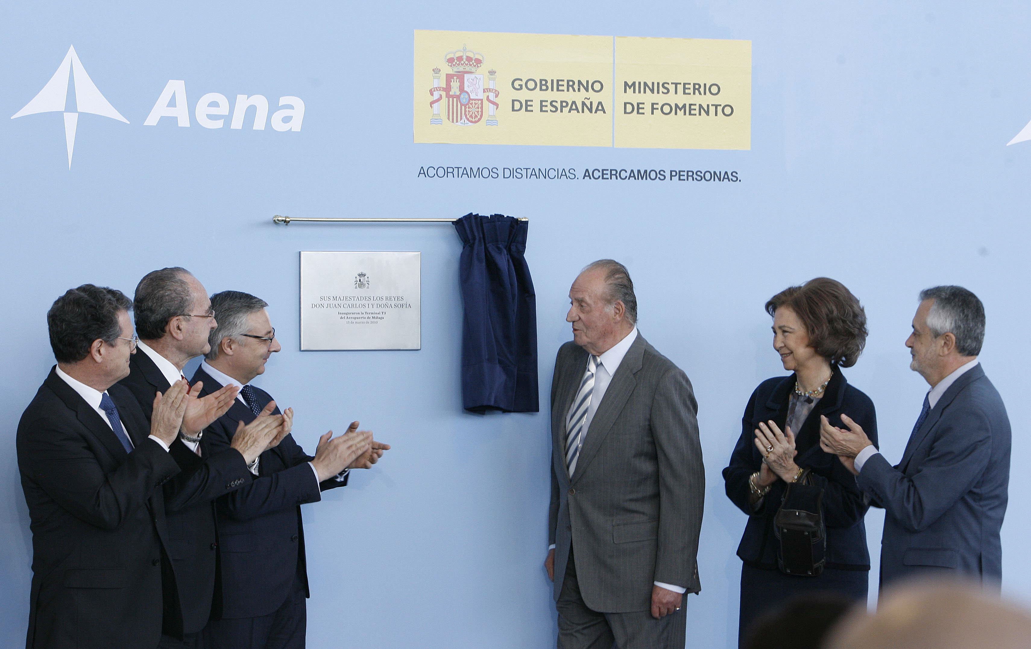 Inauguración de la nueva Terminal 3 del aeropuerto de Málaga (2010).. En 2010, el monarca volvió a Málaga para inaugurar la nueva Terminal 3 del aeropuerto malagueño.