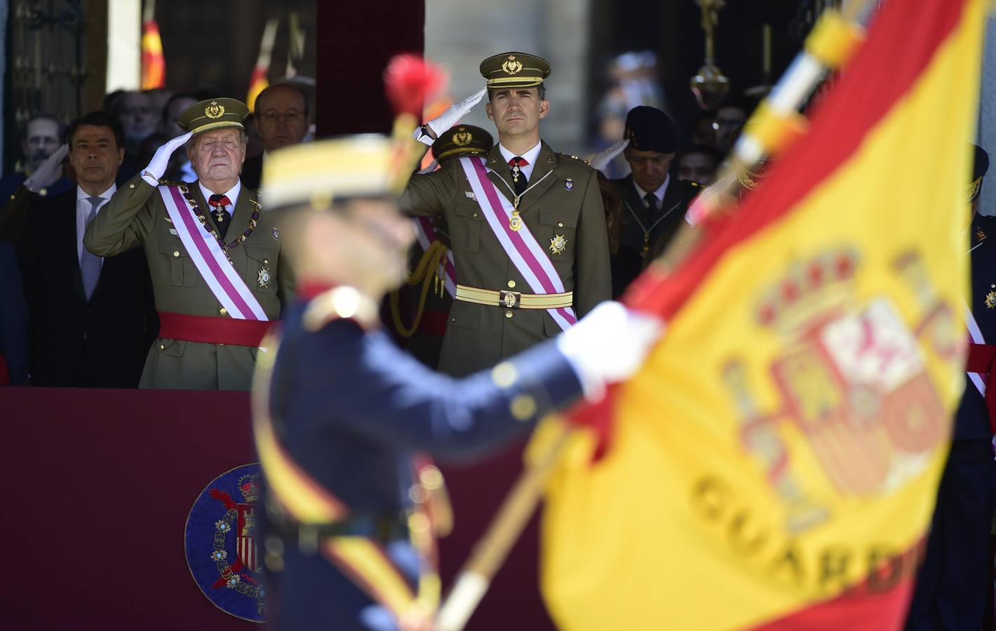 El primer acto del Rey y el Príncipe tras la abdicación