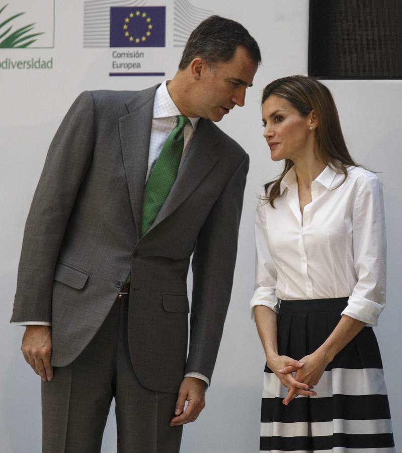 Los Príncipes de Asturias presiden el acto de entrega de los Premios Europeos de Medio Ambiente a la Empresa.