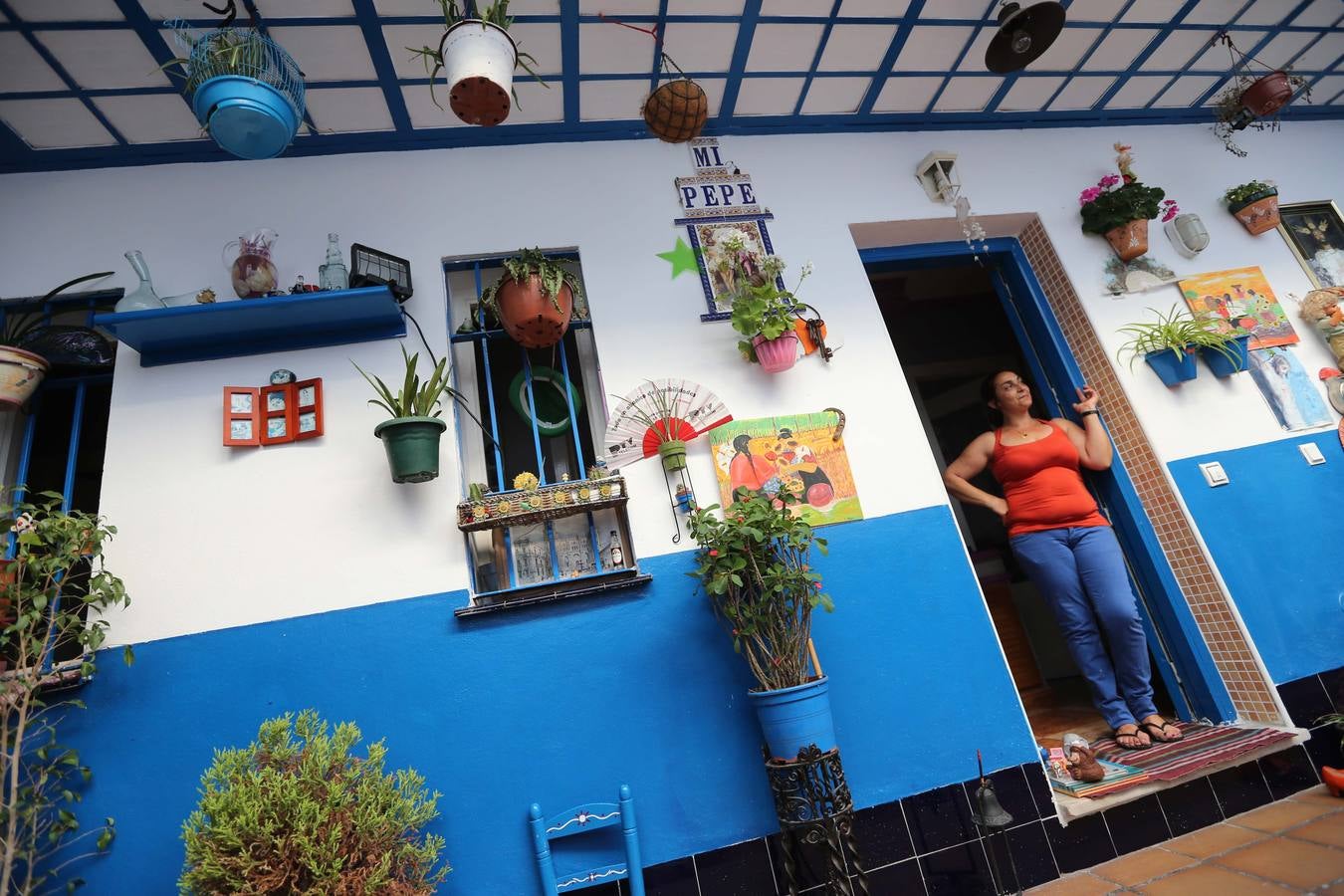 Plantas, maceteros y estanterías cobran protagonismo en la calle Jara.