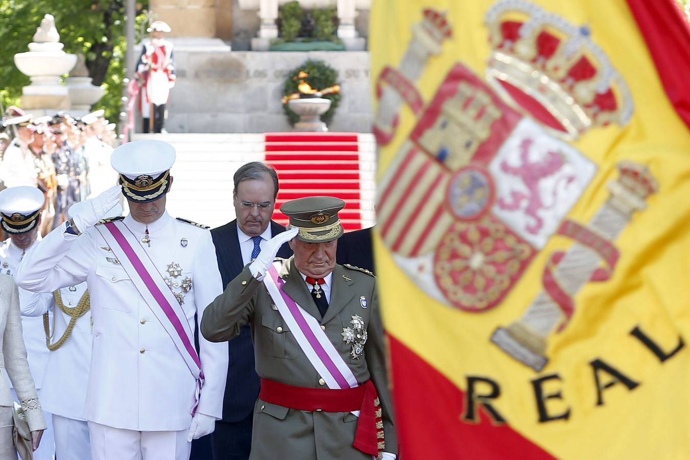 El Rey Juan Carlos y el Príncipe de Asturias.