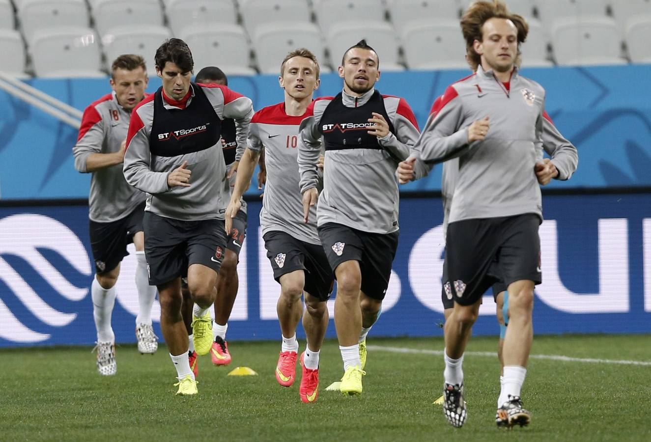 Croacia se entrena para su estreno en el Mundial