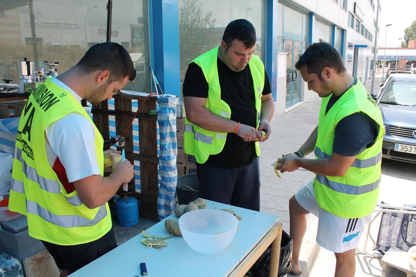 Fotos de la acampada de extrabajadores de Gamesa