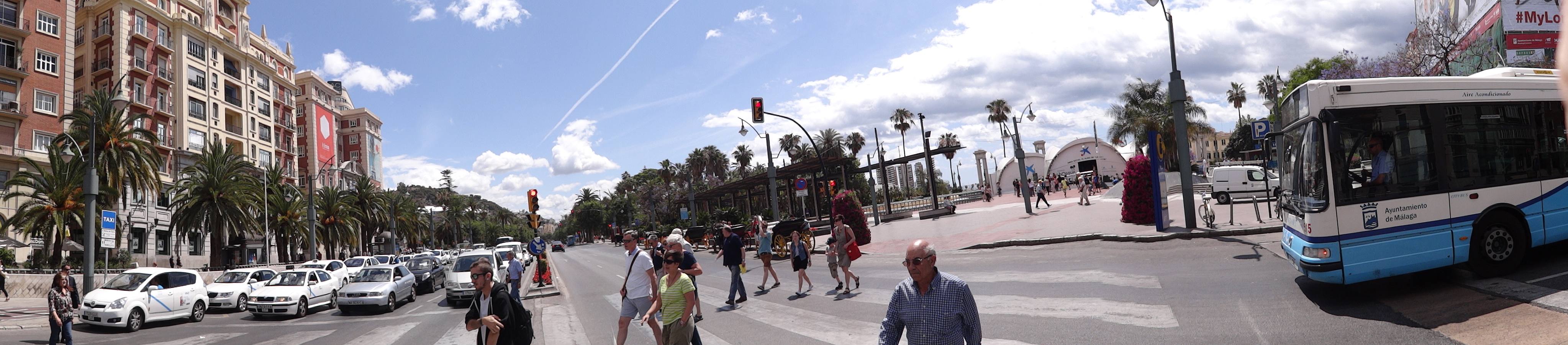 Málaga, a través de fotos panorámicas