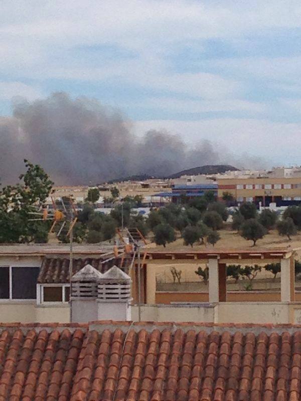 Fotos del incendio declarado en Mijas