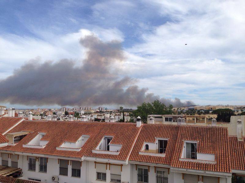 Fotos del incendio declarado en Mijas