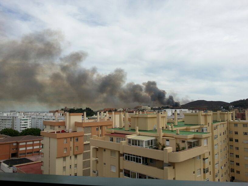 Fotos del incendio declarado en Mijas