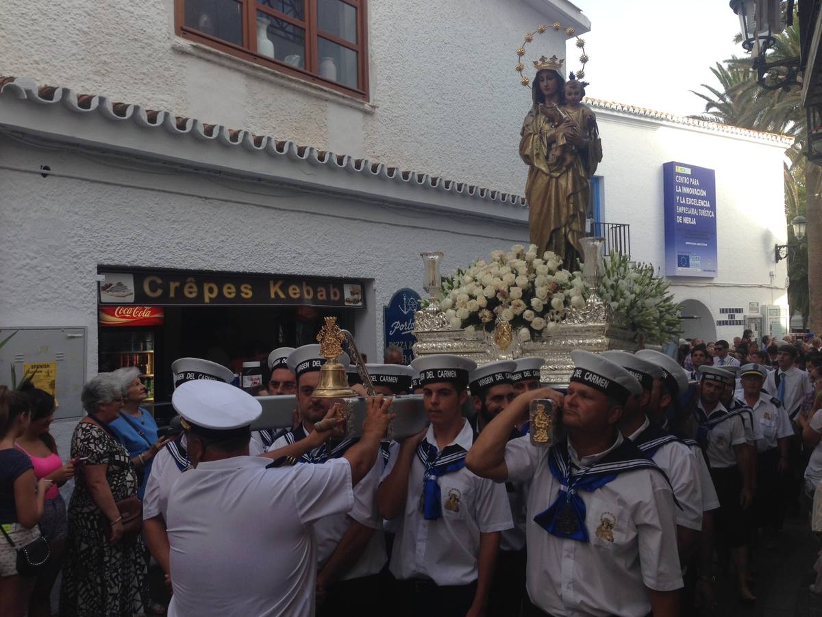 Fotos de la festividad del Carmen en Nerja, Caleta de Vélez y Rincón de la Victoria