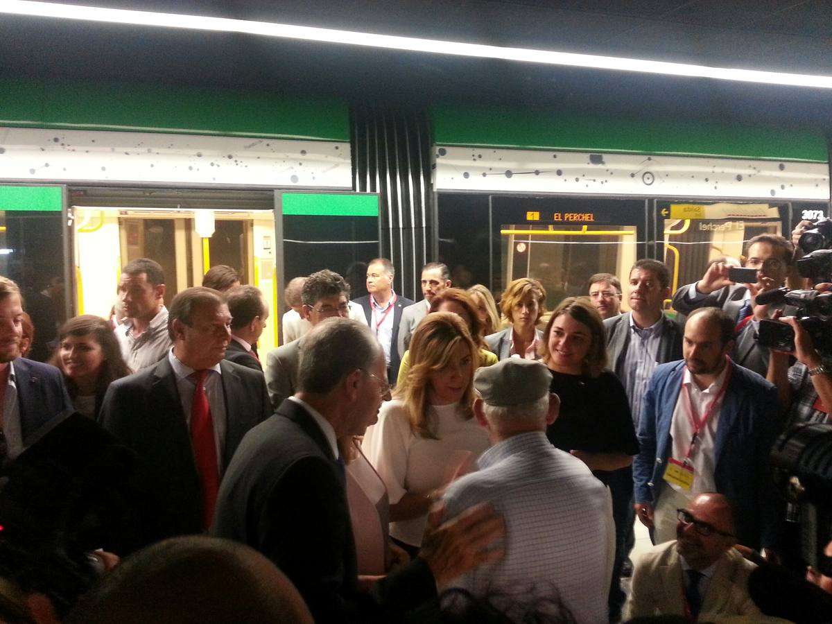 La inauguración del metro, en imágenes