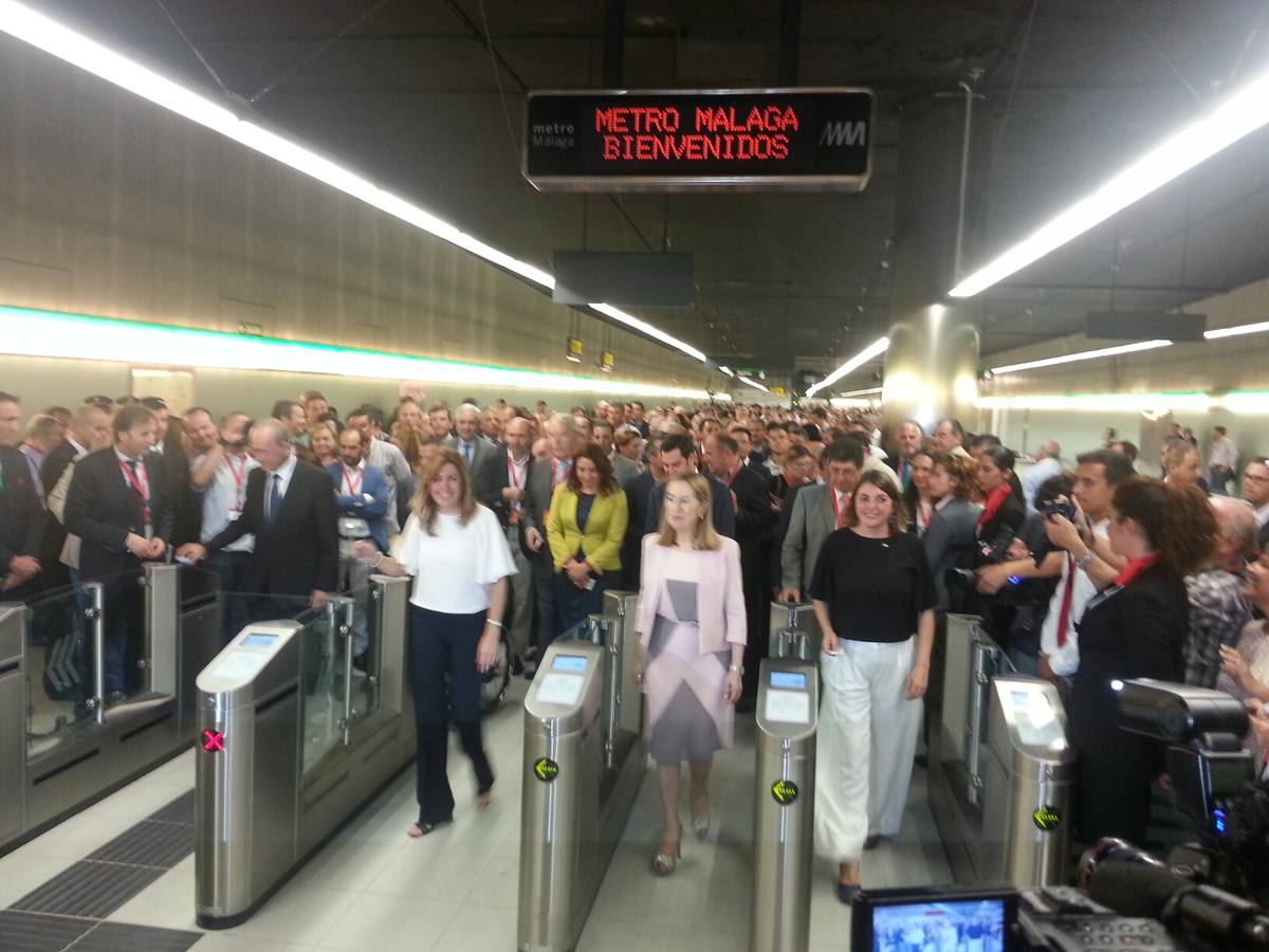 La inauguración del metro, en imágenes