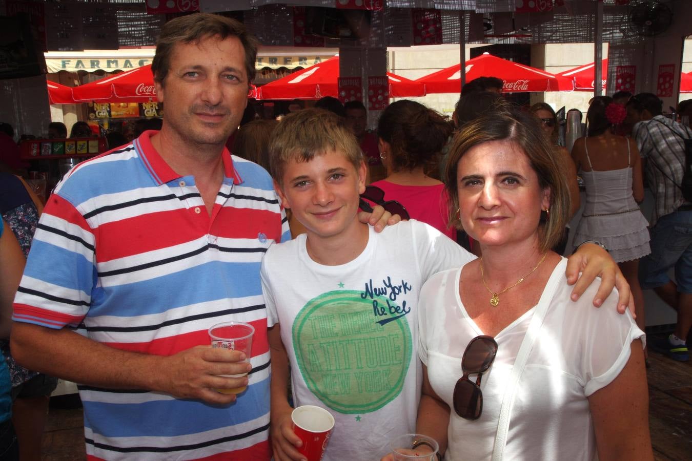 Pablo Fuillerat, Enrique Fuillerat y Remedios Ramírez.