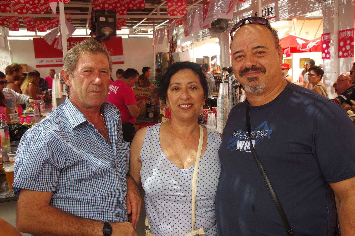 Sebastián Martín, Paqui Fernández y José María Amor.