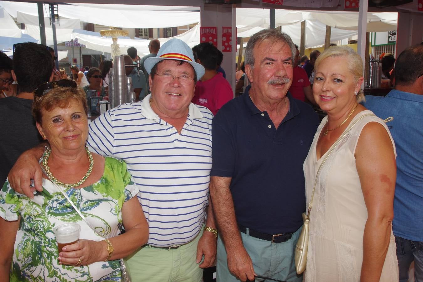 Enriqueta Martín, Pablo López, Pepe Burgos y Menchu Gil.