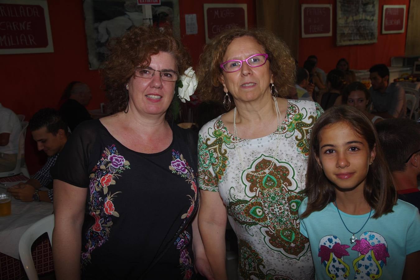 Guadalupe Lara, Dolores Gómez y Helena Martín (Peña Martiricos).