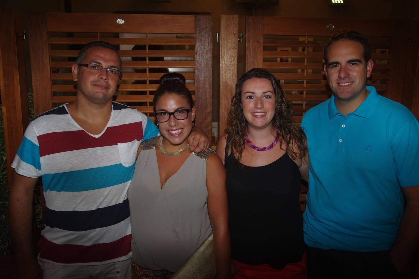 Sergio Cabrera, Pilar Martín, Carmen Carrasco y Salvador Martín (Peña San Miguel).