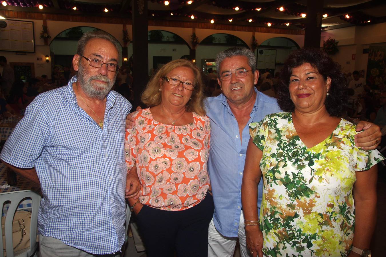 José García, Rosa Fernández, Justino Fernández y Trini Santana