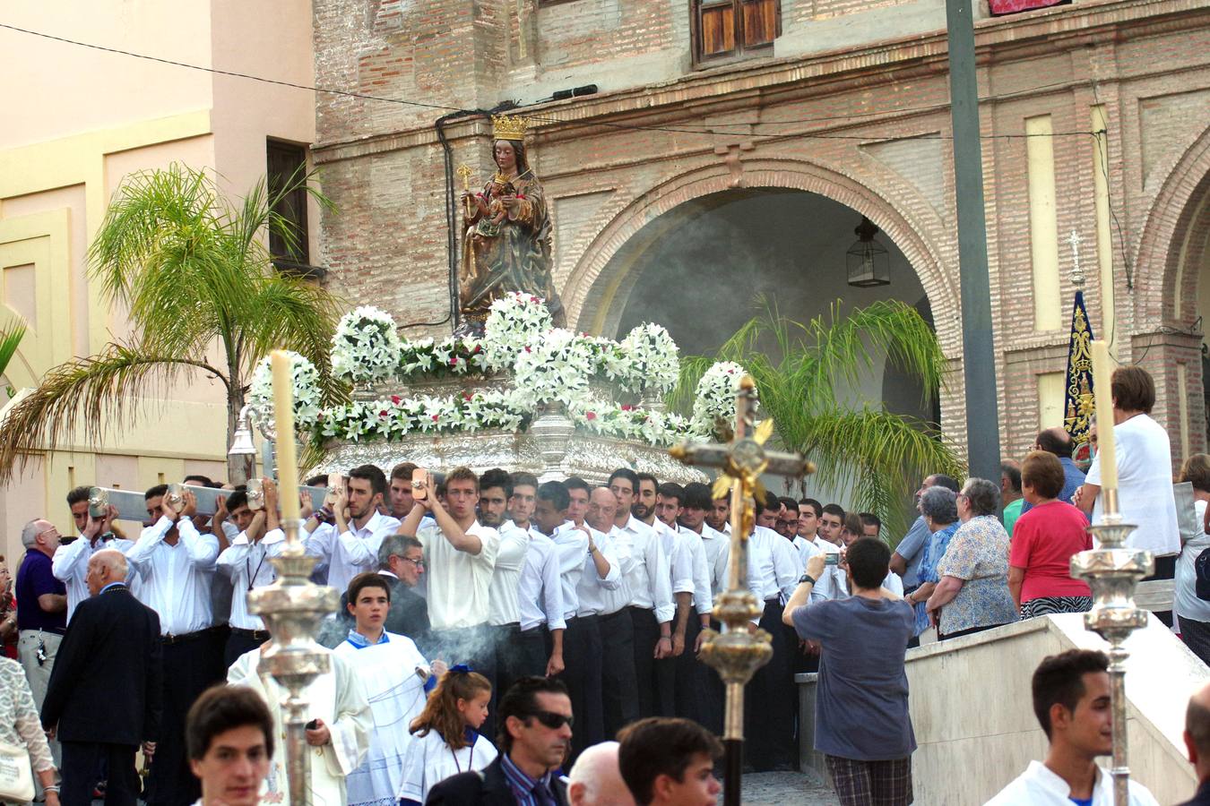 Fotos del traslado de la Virgen de la Victoria